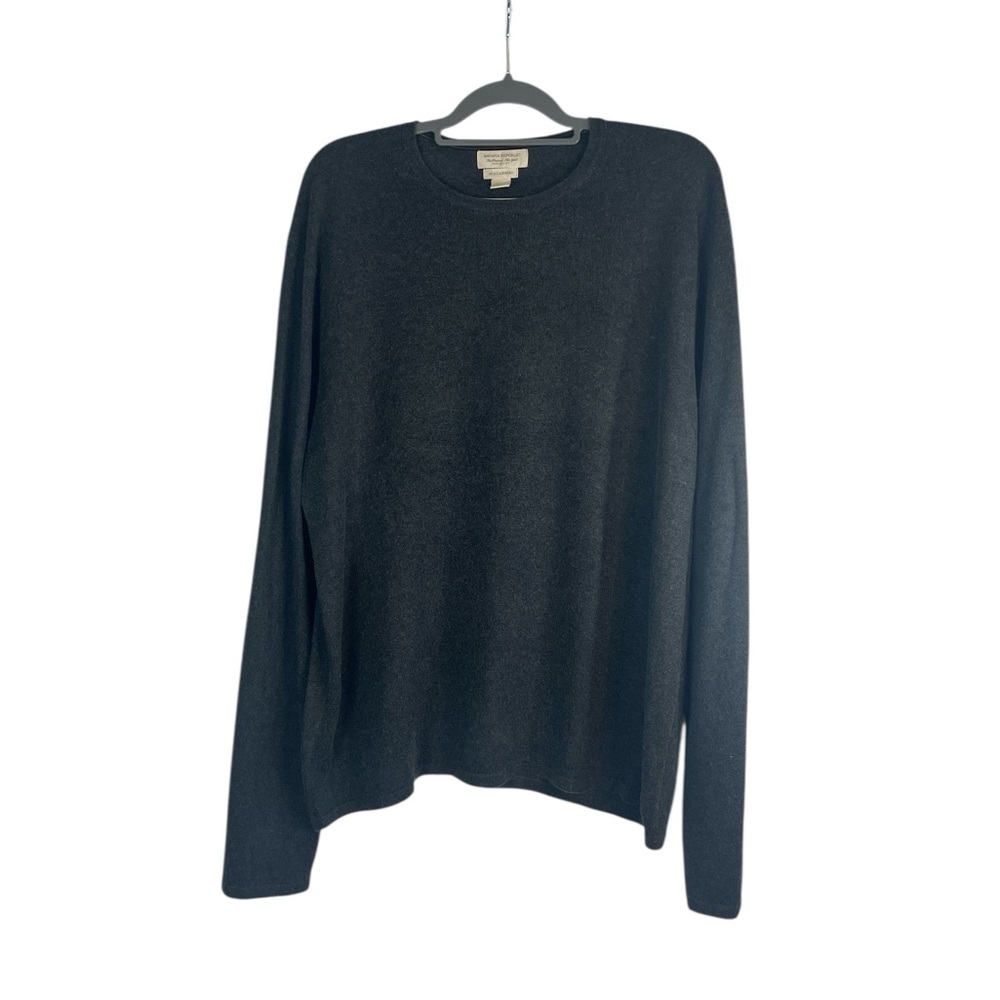 Banana Republic Men’s XL‎ Silk Cashmere Sweater Gray Lightweight Pullover